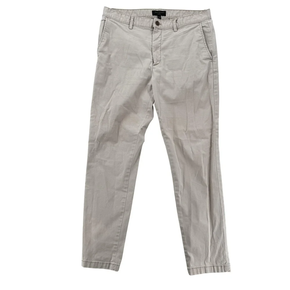 Banana Republic Pants Mens 34x32 Slim Fit Chino‎ Stretch Casual Altered Shorter